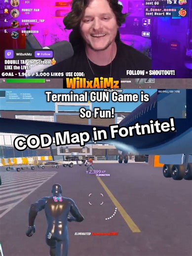 Terminal COD GunGame Map is so Fun! #fortnitebr #gungame #fortniteclips #tiktoklive #livehighlights