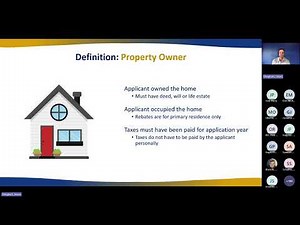 Property Tax/Rent Rebate Training Session for Legislative Offices