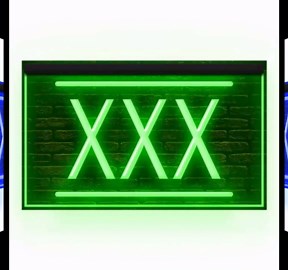 180019 XXX Adult Rated Movie HD DVD Sexual Japanese Asian Full LED Light Neon Sign (Yellow, 16" X 12")
