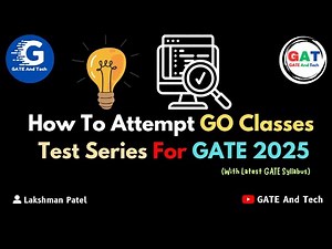 How To Attempt GO Classes Test Series For GATE 2025 📚🔍 | ‪@GOClassesforGATECS‬ &‪@GOClassesforGATEDA‬