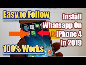 Install Whatsapp on iPhone 4 100% Works in March 2019