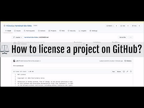 ⚖️ How to license a project on GitHub?