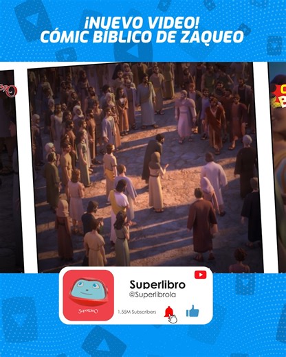 Zaqueo fue una persona que todos odiaban, menos Jesús. Conoce su historia en este nuevo Cómic Bíblico. ❤ ➡Mira este video completo en el canal de YouTube: https://www.youtube.com/superlibrola | Superlibro