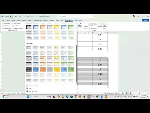CA 06 របៀបប្រើប្រាស់តារាក្នុង MS Word 2021