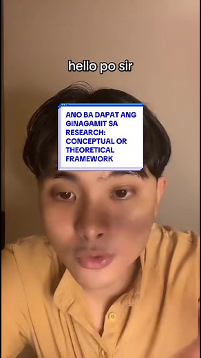 Conceptual o Theoretical Framework sa Research?