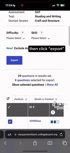 Simple tutorial: how to access the college board’s 1000 question bank (using a laptop is easier and requires the same steps)