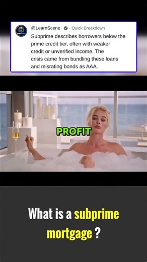 What Is a Subprime Mortgage? | The Big Short (2015)