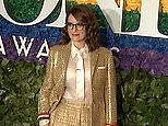Tina Fey steps out in a golden suit at 73rd Annual Tony Awards