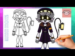 How To Draw N from Murder Drones | Easy Drawing Tutorial