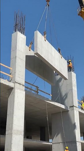 Precast concrete structures to make multi story building #precastconcrete