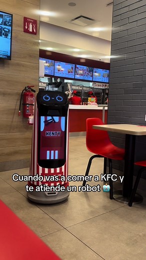 Cuando comes en KFC y te atiende un robot