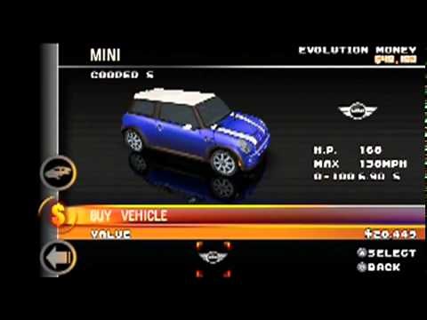 Asphalt Urban GT2 (PSP) - All of the Cars!