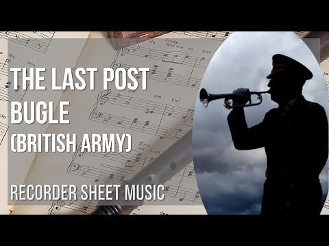 Recorder Sheet Music: How to play The Last Post Bugle by British Army