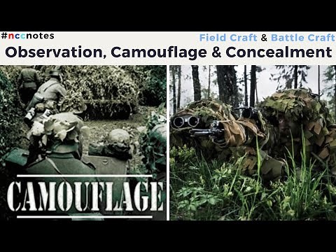 Camouflage and Concealment | Cover and its type | Field Craft and Battle Craft