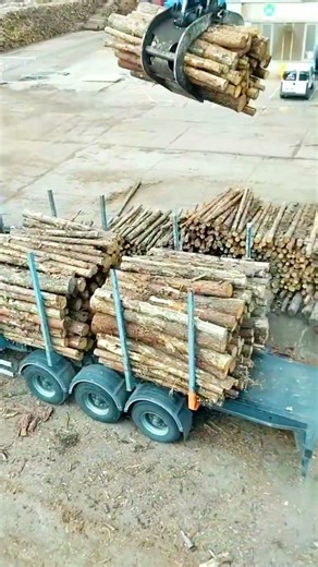 Mobile Log Loader #machine #tractor