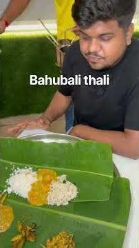 The ultimate Veg Bahubali Thali you need to try! 👑🤤 #BahubaliThali #VegThali #IndianFood