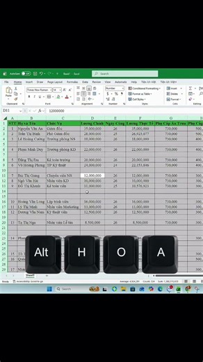Cách căn chỉnh hàng và cột bị lỗi trên Excel siêu nhanh #excel