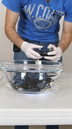 Can a drone fly underwater at all?