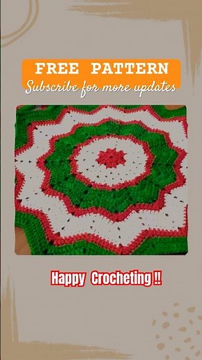 Crochet Table Mat Pattern for Christmas 🎄 #shorts #youtubeshorts #crochet