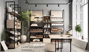 Exklusives Ladenbausystem Addison Regalsystem entdecken