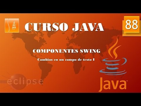 Curso Java Componentes Swing. Eventos en cuadros de texto I. Vídeo 88
