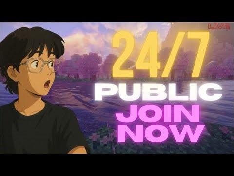 🔴24/7 Joinable Minecraft Server SMP (PUBLIC) | Java & Bedrock Survival Server