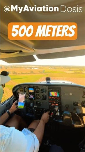 4K | Pilot's View | 500 Meters Sunset C172R Cockpit Landing #44