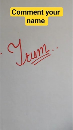 ✨ Cursive Name Art | Stylish Name Writing in Cursive | Calligraphy for Beginners #shorts #Trum