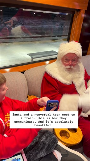 Santa and Cooper had the most special moments tonight. I’m still tearing up over it. #santa #autism | Finding Cooper's Voice