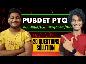 Solved PYQs – Presidency University Entrance Exam | Sunshine Sagar