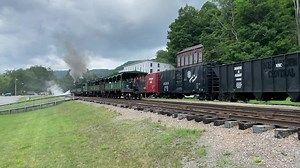 The Bald Knob train begins the 11 mile journey up the mountain. Experience the Cass Scenic Railroad. For more information visit us at www.casstrain.com | Cass Scenic Railroad