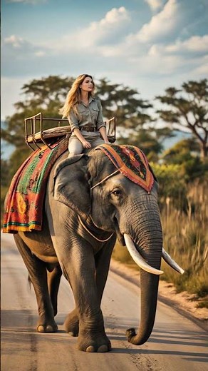 Woman's Epic Elephant Ride 🐘 | Exploring the Wild in Style