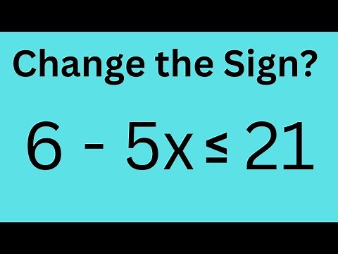 Inequalities - When do you flip the SIGN