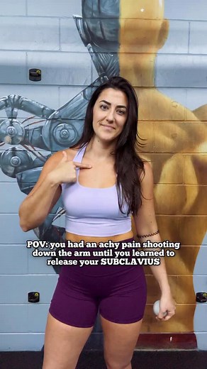DID YOU FORGET ABOUT SUBCLAVIUS? This muscle runs from the first rib to the UNDERSIDE of the clavicle And it’s primary action is to stabilize the collar bone If you have issues with shoulder stability (especially in the bench) or pain in the AC joint, this muscle can HURT And it can also cause a REFERRAL PATTERN down the arm, into the thumb, index, and middle finger Releasing this muscle may be the first step to recovery, but it has to followed up with STABILITY exercises Need help with how to p
