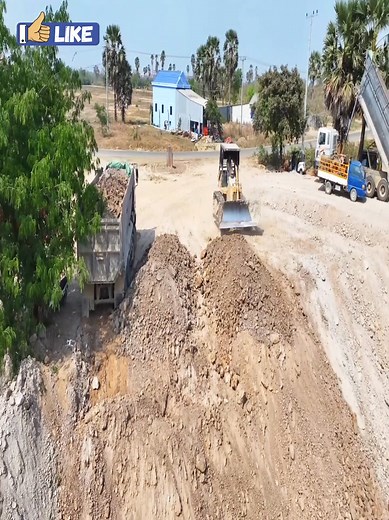 4.5K views · 70 reactions | Unstoppable Power: Watch Bulldozers & Trucks Dominate Rugged Hills Part 20 | Bulldozer Acitve | Facebook