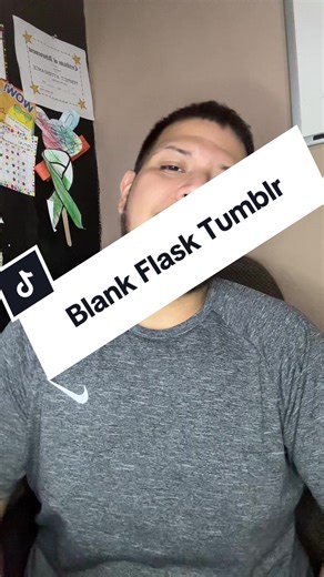 Blank flask tumbler, great for sublimation! #movement #newtrend #contentcreator #makingthecut