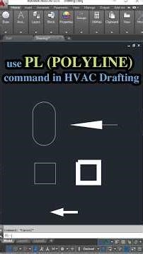How to Use Polyline in AutoCAD | HVAC Drafting | HVAC Ducting | AutoCAD Tutorials | #autocad