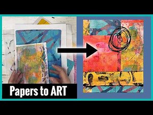 Transform Your Gel Prints into Art: 8x10 Collage Tutorial