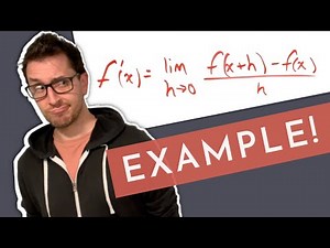 Find the Derivative of a Function Using First Principles (FULL EXAMPLE)