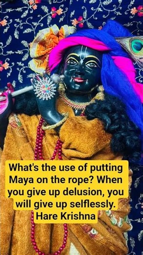 What's the use of putting Maya on the rope? #krishna