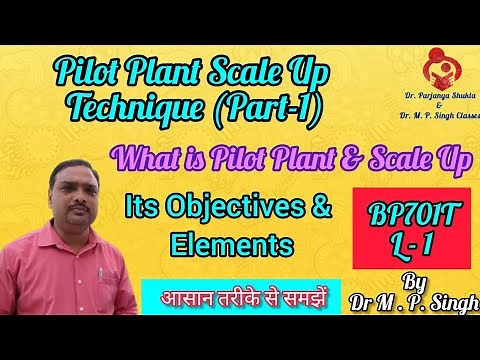 Pilot Plant Scale Up Technique | Introduction Objective, Element | Industrial Pharmacy-II | BP701T