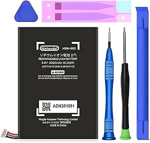 HDH-003 Battery, [4000mAh] Upgraded Higher Quality New 0 Cycle Battery Replacement for Nintendo Switch Lite Console Handhold HDH-001,Internal Battery with Installation Tools Kit