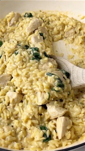 Easy family dinner: one pot chicken and orzo
