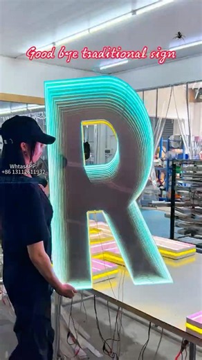 Custom LED signs, keep your brand shining at night.#LEDsign #customledsign #storefront #us