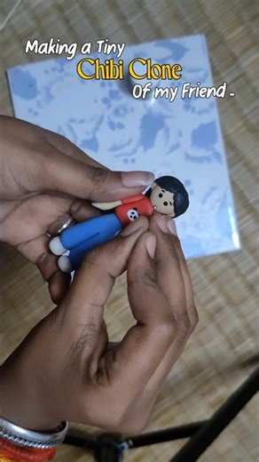 Human Chibi Versions #claycraft #viralshorts #ytshorts #coldporcelainclay #airdryclay #handmadecraft