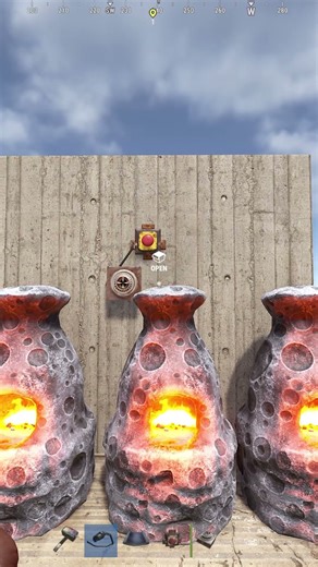 Light the Furnace with one Button #rust #rusttips #rustgame #rusttricks