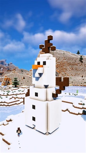 Minecraft Olaf Build Tutorial ❄️ Frozen