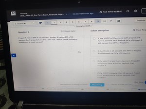 IIMI_CPPM-12_End Term Exam Financial Aspe... / Saved: 0 seconds... | Filo