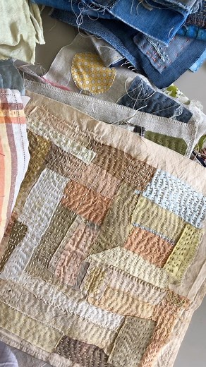 78K views · 14 reactions | Slow stitching projects using botanically dyed fabrics enable the colours to compliment beautifully! #slowstitching #slowstitchingonlineworkshop Check our link in bio for details | Craft School Oz | Facebook