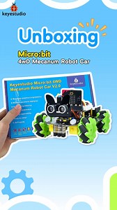 59K views · 532 reactions | Unlock #keyestudio https://bit.ly/4mKblSd Unboxing a Micro:bit 4WD Mecanum Robot CarTeach Kids Robotics the FUN Way #microbit #programming #Technology #toys #coding #engineering #maker #tutorial #kit #Robotics #learning #electronics #STEM #diyproject #education #DIY #Python #gift #stemeducation #kits #robotica #makecode #KidsActivities #ultrasonic #innovations #codingforkids #STEMFun #FutureCoders #MicrobitMagic | KeyestudioRobot | Facebook